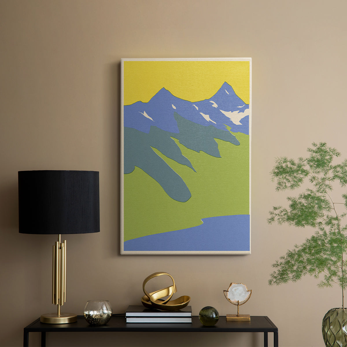 Bright Glacial Lake II - Canvas Art Print