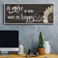 Makes You Happy - Floater Framed Canvas Print