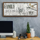 Family Gives Us - Floater Framed Canvas Print