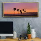 Sunset of Santa Monica - Floater Framed Canvas Print
