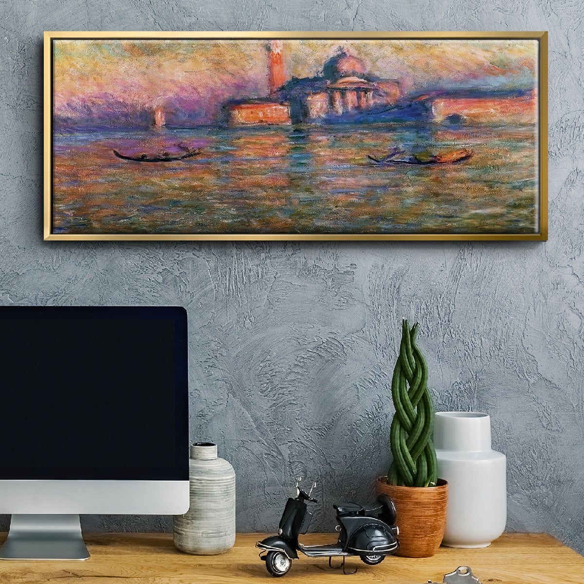 San Giorgio Maggiore, 1908 - Floater Framed Canvas Print