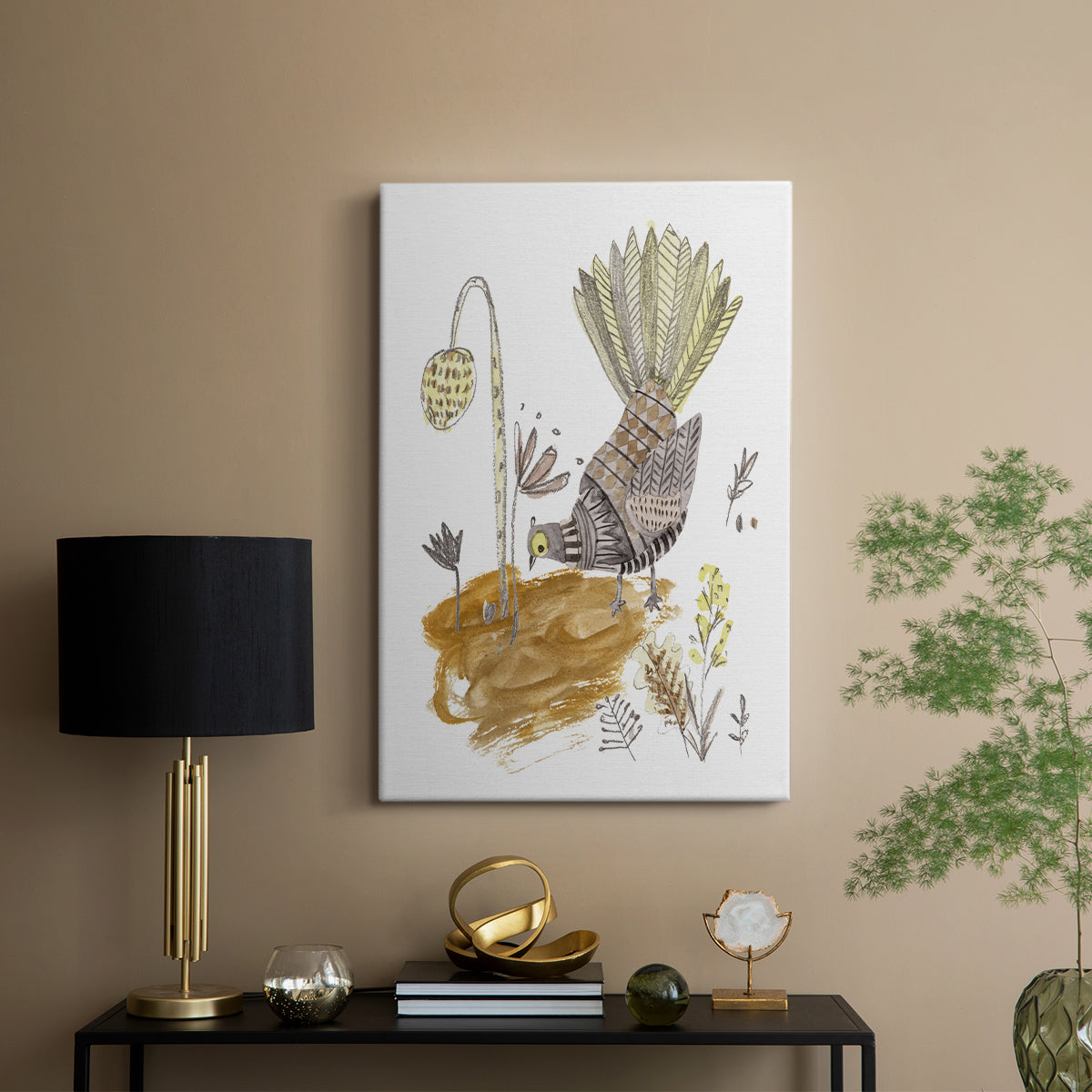 Glowing Garden at Dusk VI - Canvas Art Print