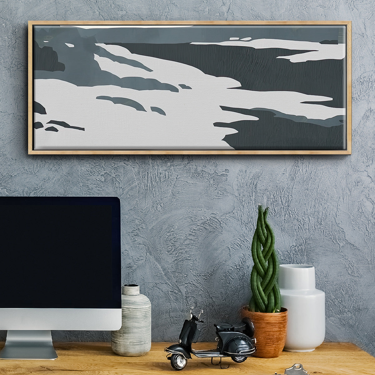 Cutter Island III - Floater Framed Canvas Print
