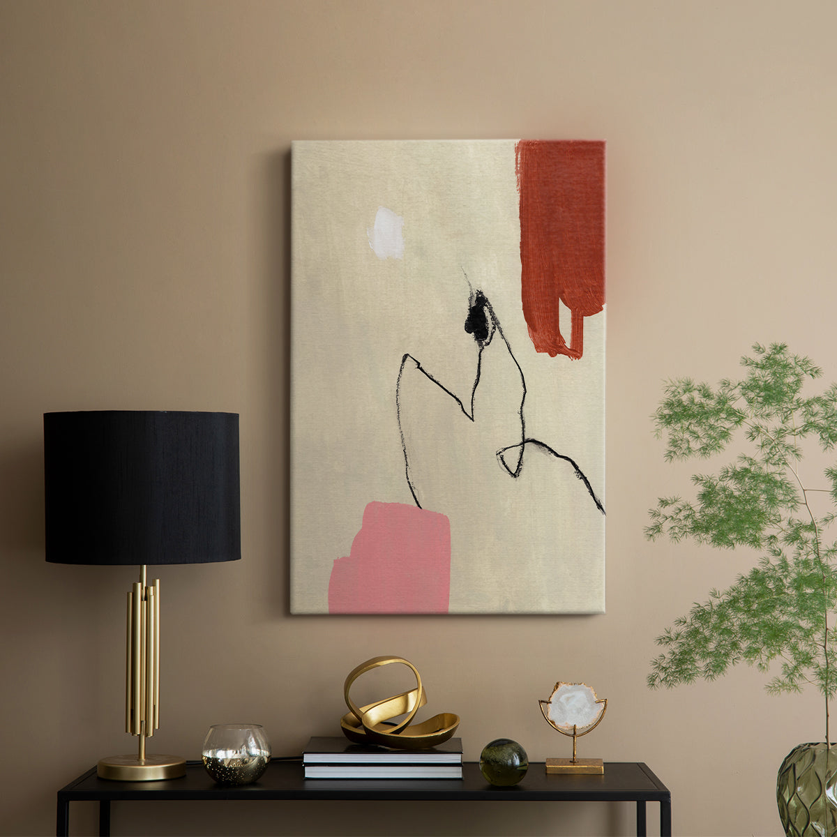 Terra Rosa Abstract II - Canvas Art Print