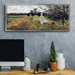 The Promenade Near Argenteuil, 1875 - Floater Framed Canvas Print
