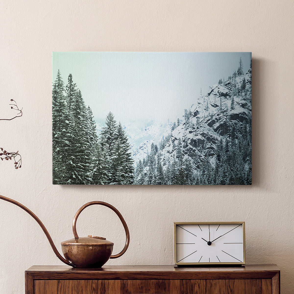 Snowfall in Cascadia II V1 - Canvas Art Print