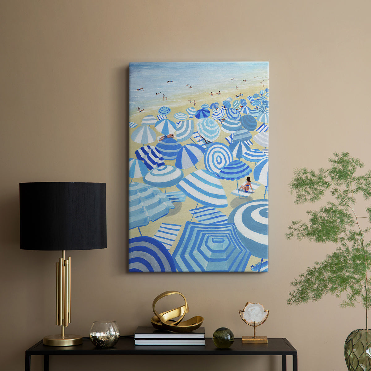 Sky Blue Beach - Canvas Art Print