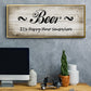 Beer Happy Hour - Floater Framed Canvas Print