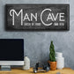 Man Cave - Floater Framed Canvas Print