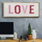 Patterned Love - Floater Framed Canvas Print