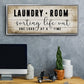 Laundry Room - Floater Framed Canvas Print
