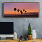 Sunset of Santa Monica - Floater Framed Canvas Print