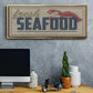 Shoreline Signs I - Floater Framed Canvas Print