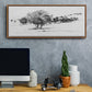 Treeline Sketch I - Floater Framed Canvas Print