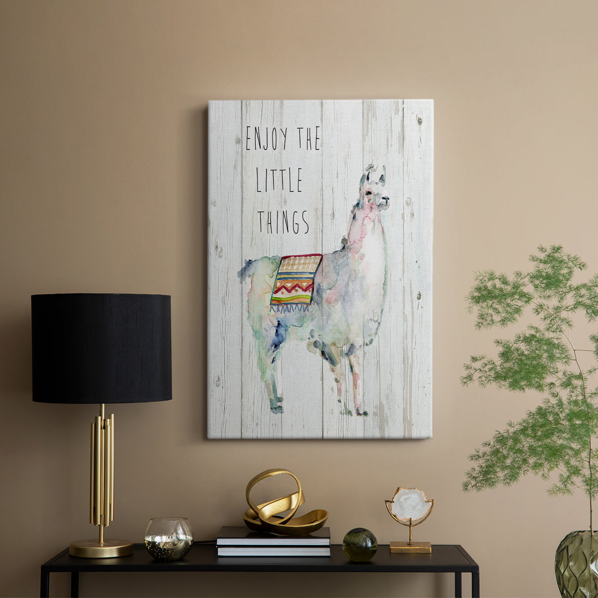 Llama Little Things - Canvas Art Print