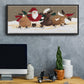 Skater Chorus Line - Floater Framed Canvas Print