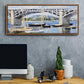The Bridge Over the Seine, 1874 - Floater Framed Canvas Print