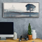 Serene Silhouette II - Floater Framed Canvas Print