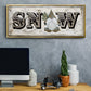 Winter Wonderland Friend Snow - Floater Framed Canvas Print
