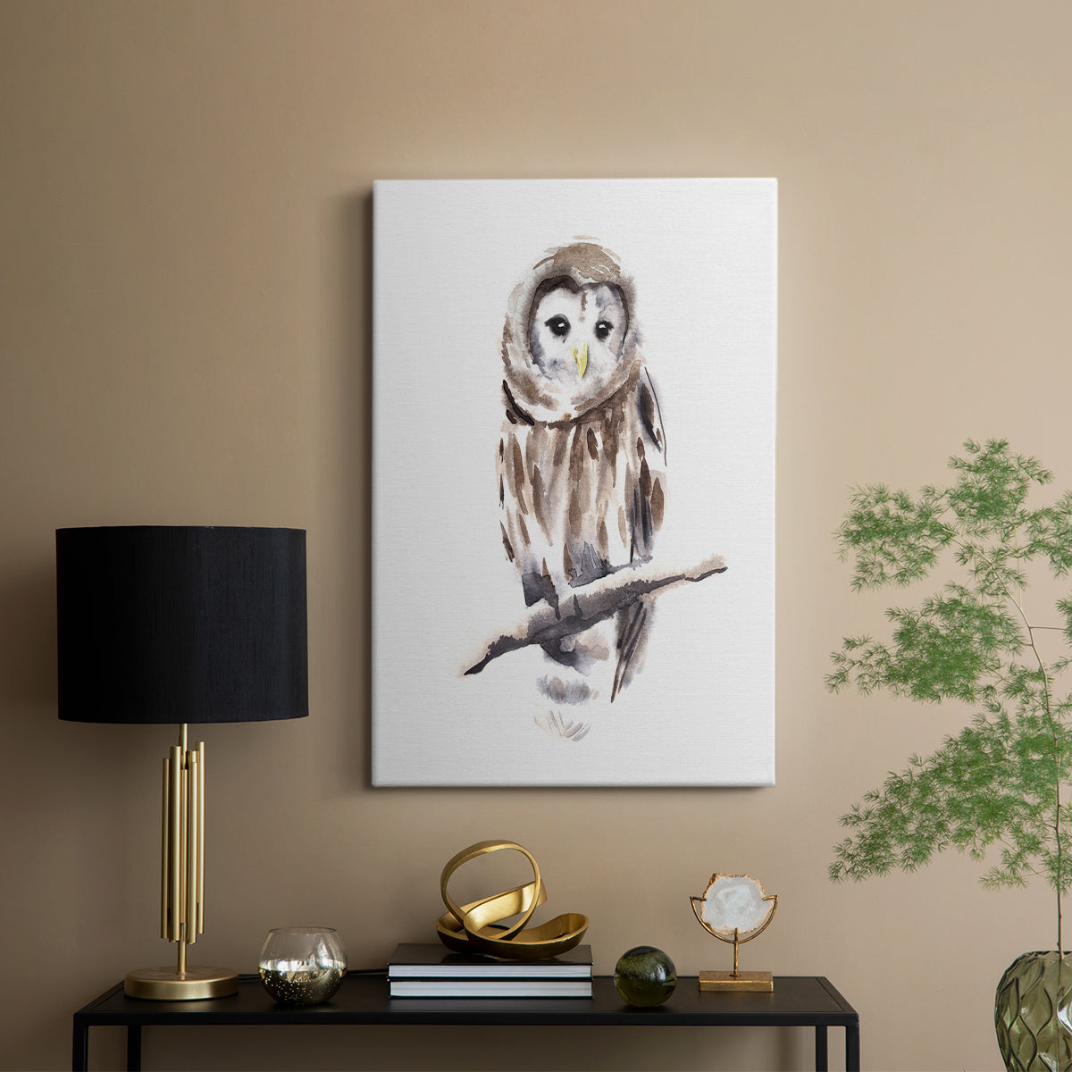 Barred Owl Impressions I - Canvas Art Print