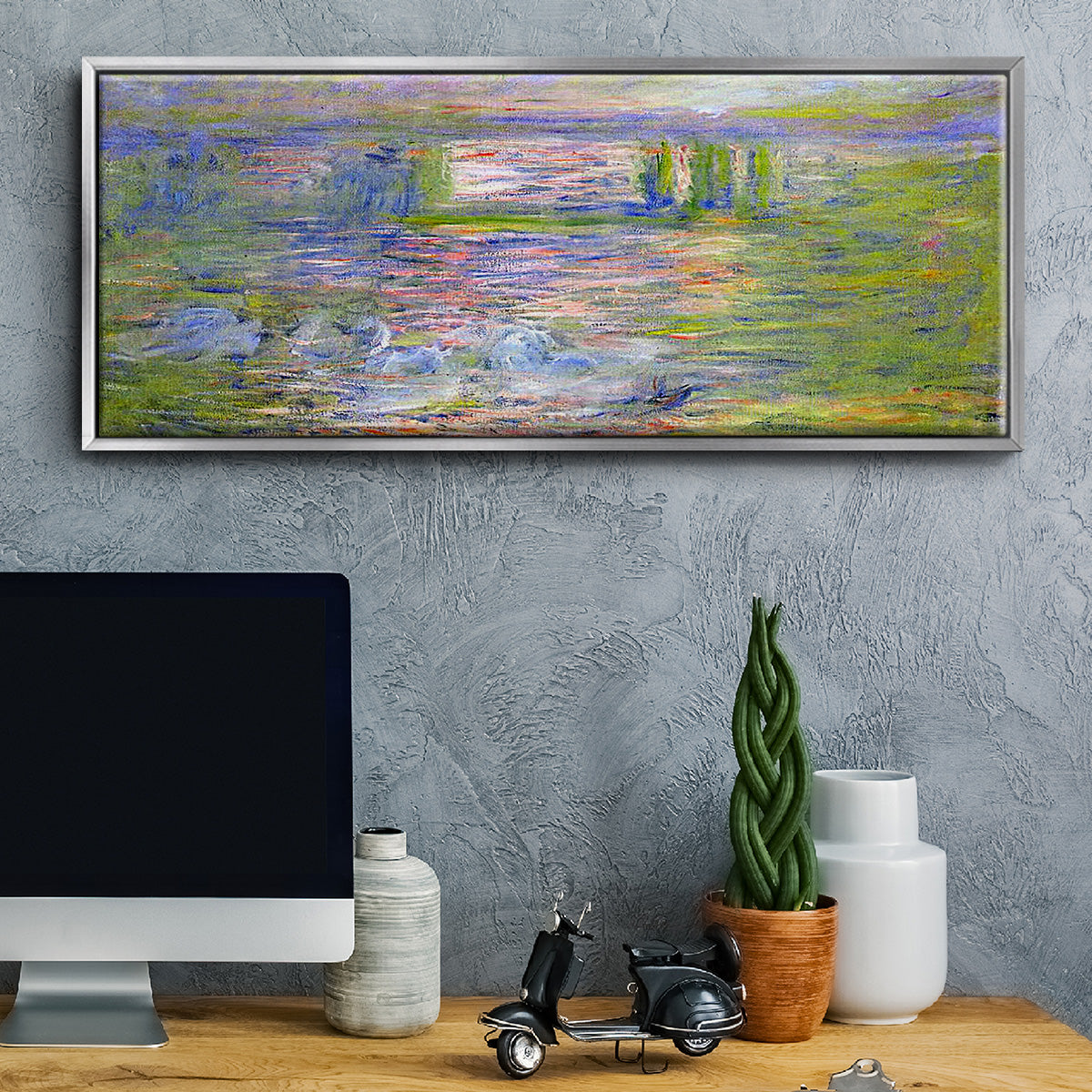Charing Cross Bridge - Floater Framed Canvas Print
