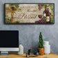 Grateful Wine - Floater Framed Canvas Print