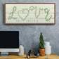 Shiplap Vines Love - Floater Framed Canvas Print