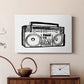 Boombox Sketch - Canvas Art Print