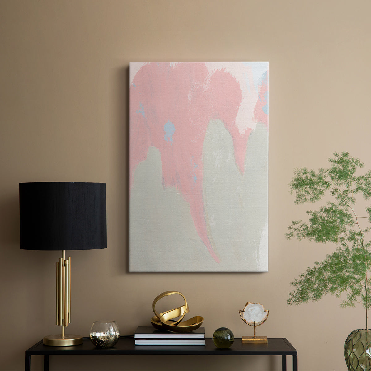 Blushing Abstract IV - Canvas Art Print