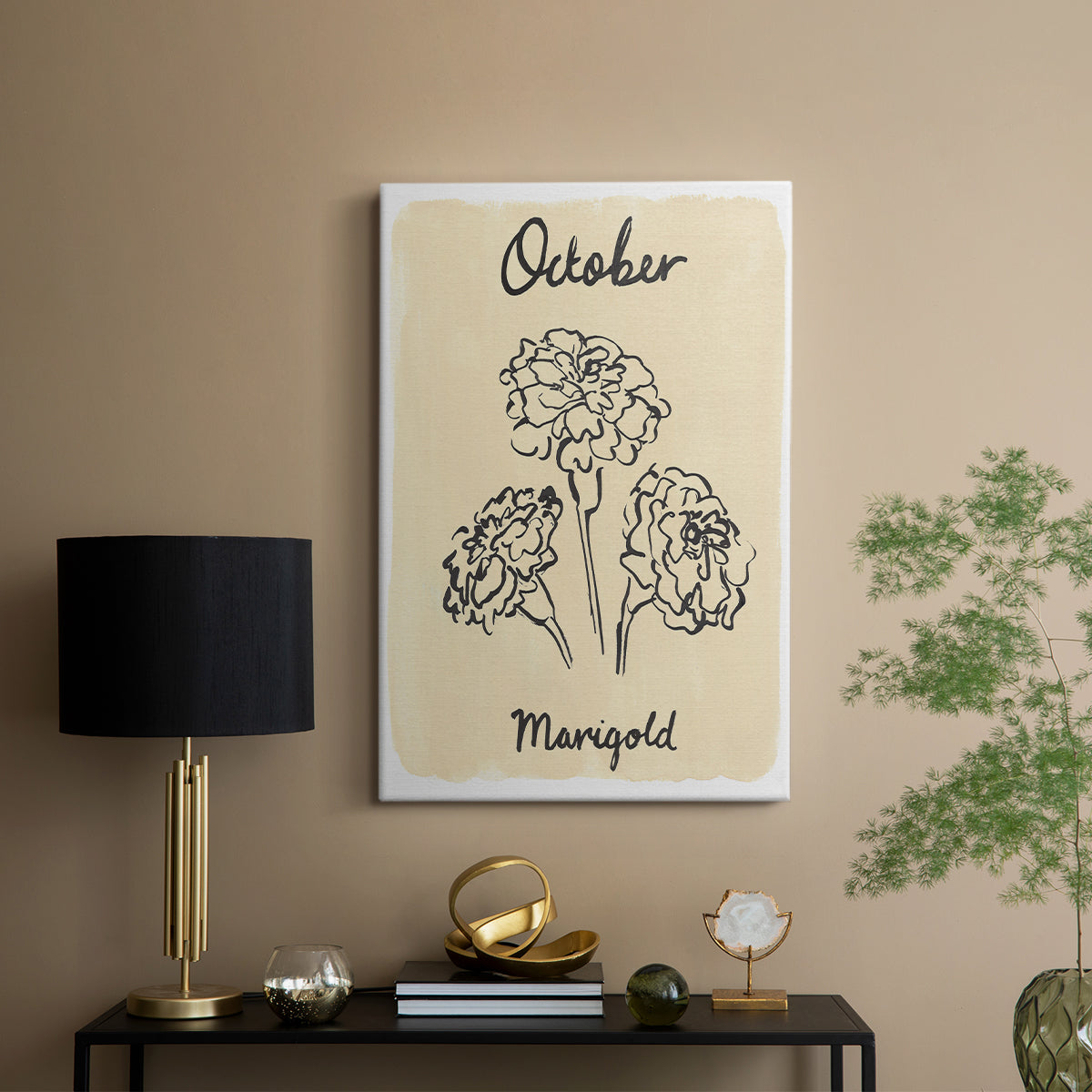 Birth Month X - Canvas Art Print