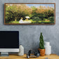 The Garden, 1872 - Floater Framed Canvas Print