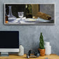 Still Life with Bottles, 1862 - Floater Framed Canvas Print