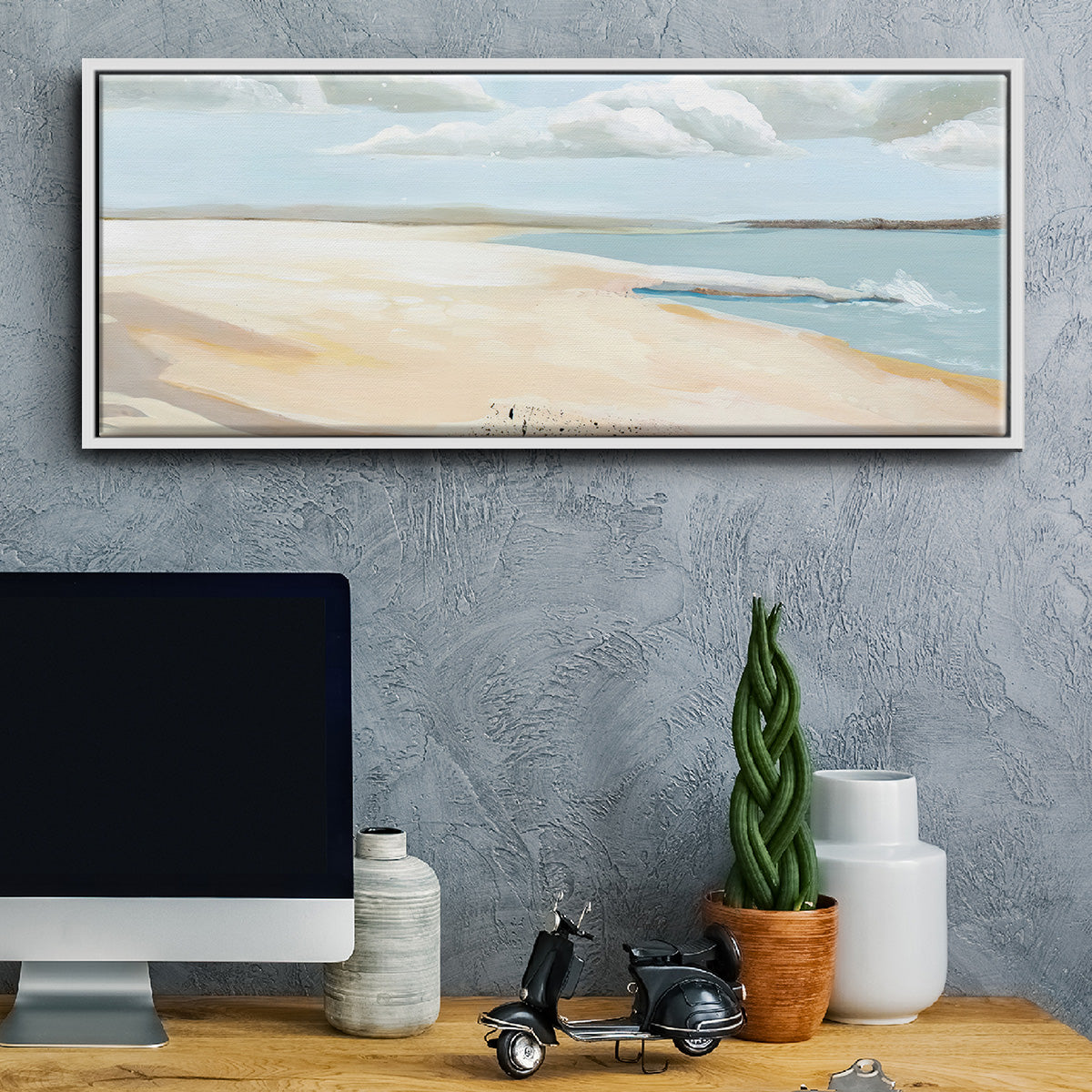 Sandy Getaway II - Floater Framed Canvas Print