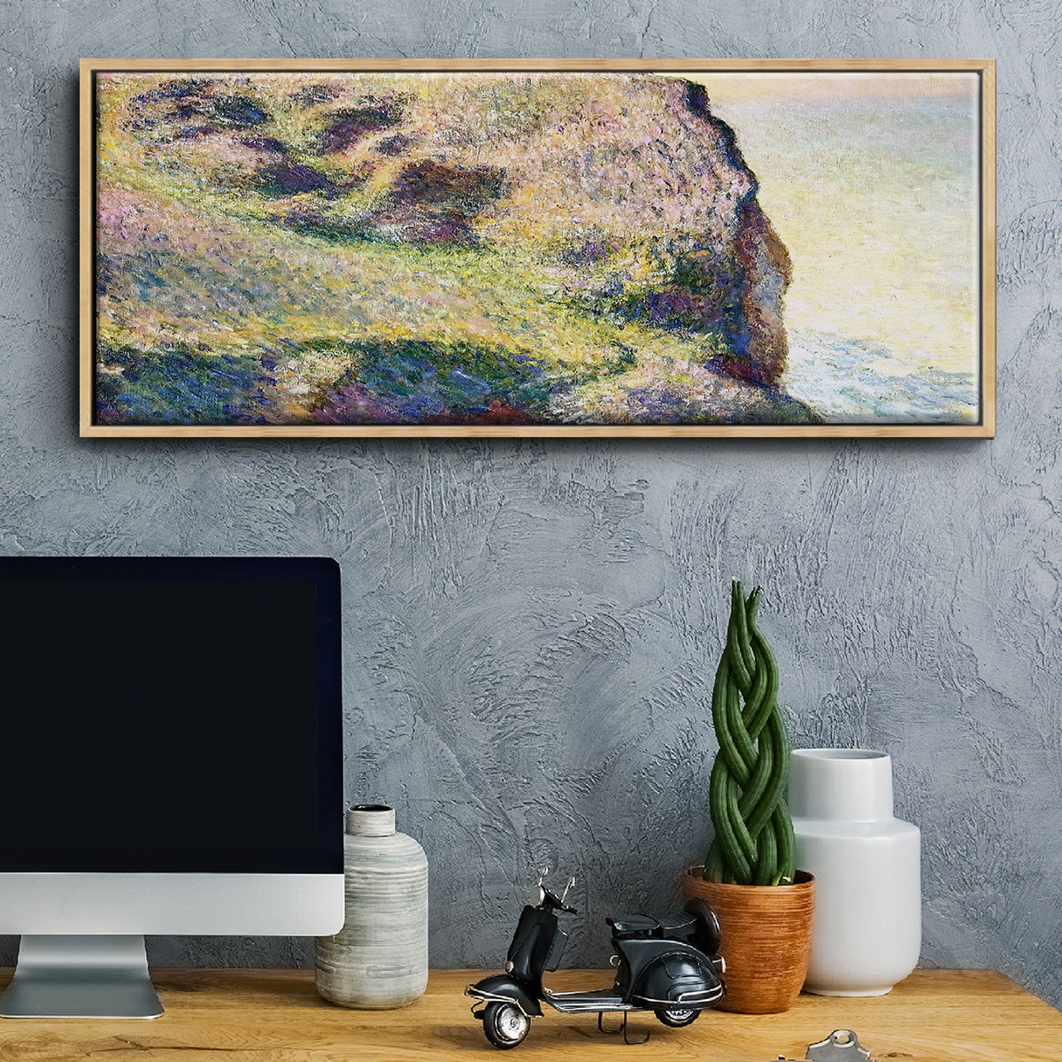 The Pointe du Petit Ailly, 1897 - Floater Framed Canvas Print