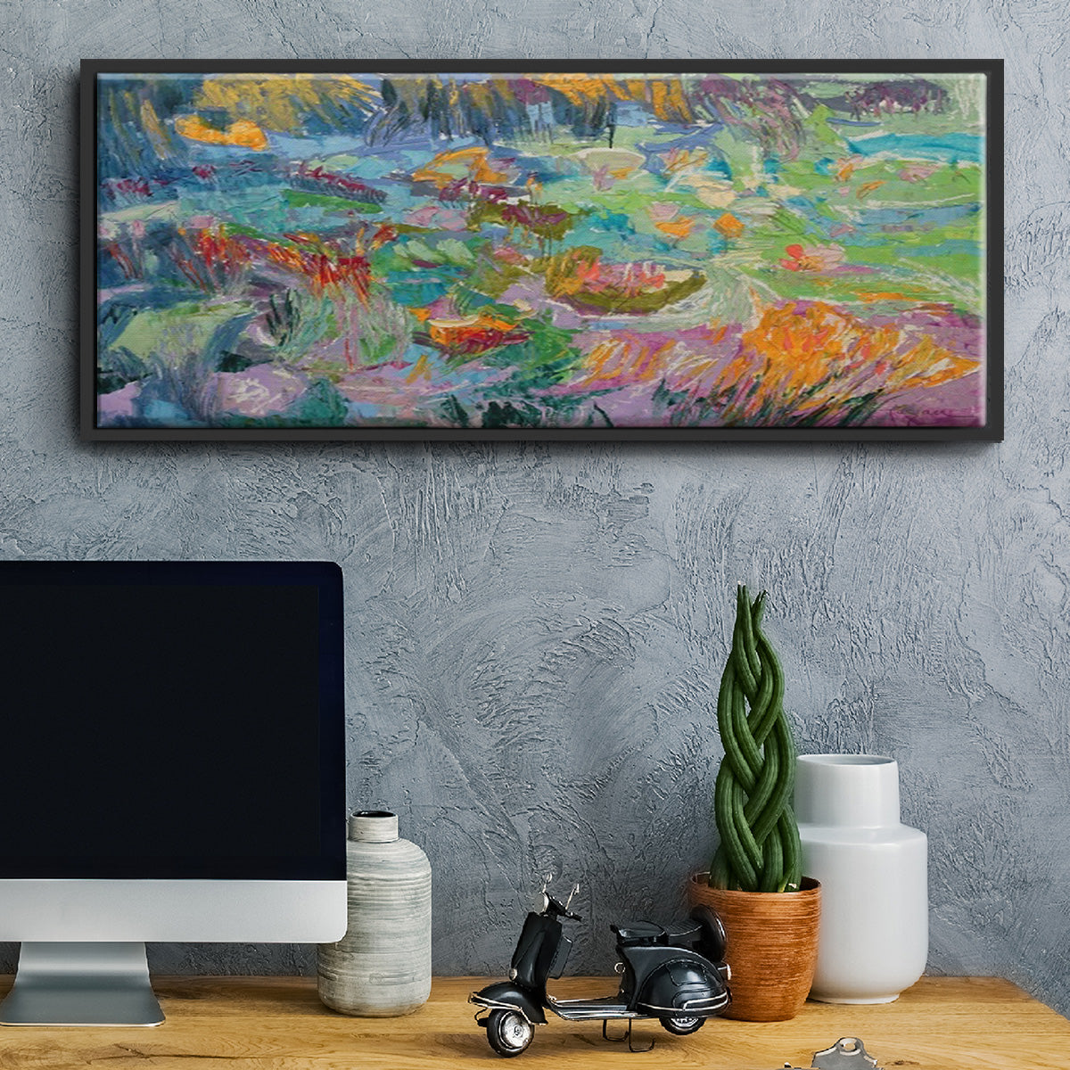 Morning Prayer - Floater Framed Canvas Print