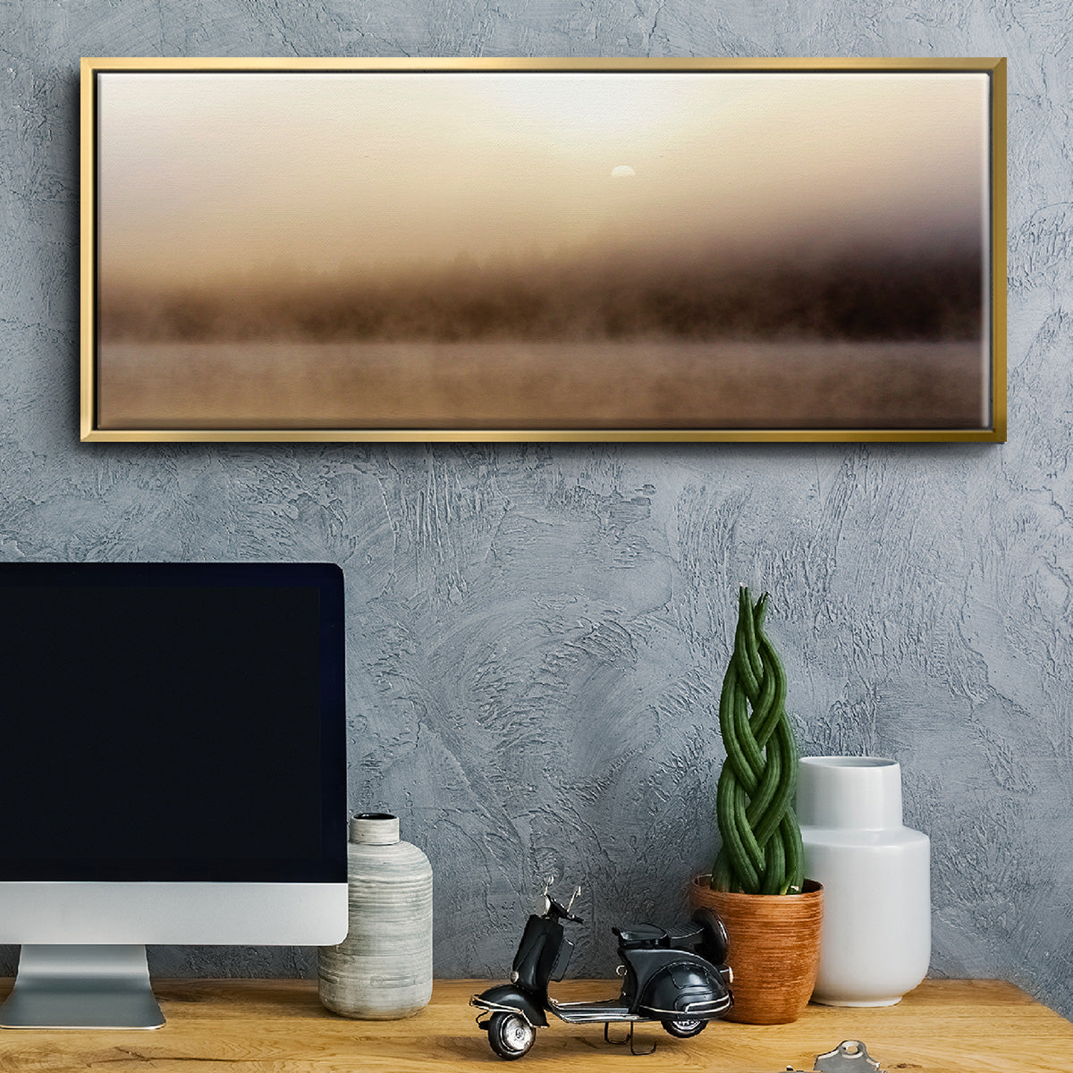 Break of Dawn - Floater Framed Canvas Print