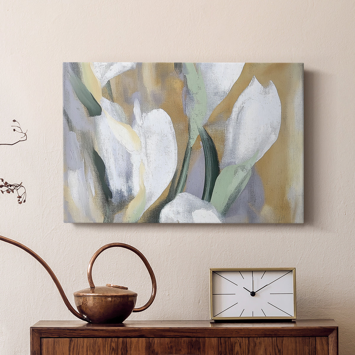 Floral Watercolor LV - Canvas Art Print