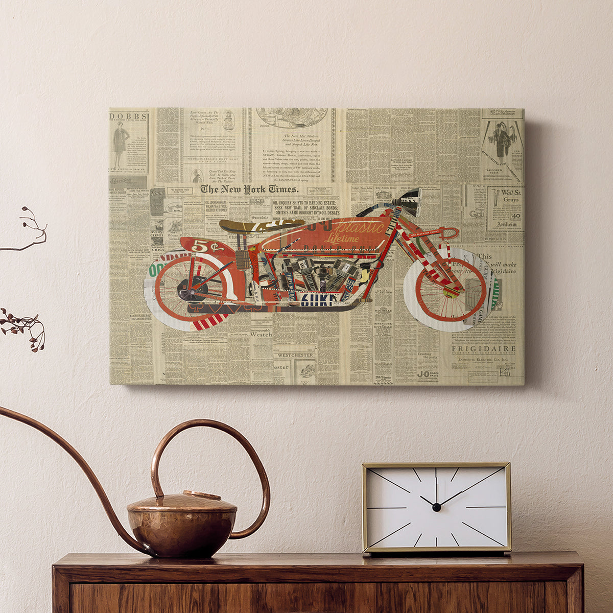 Vintage Red - Canvas Art Print
