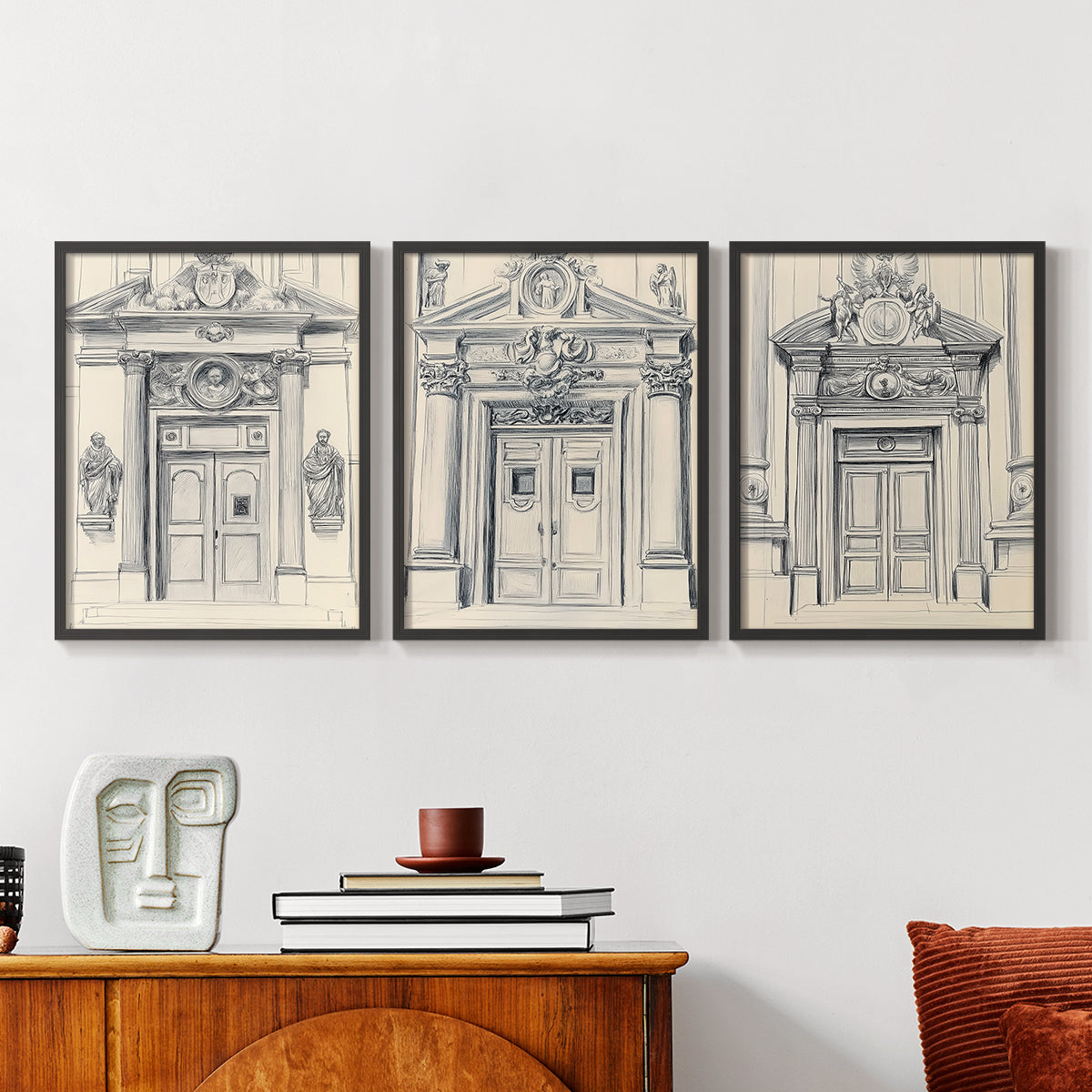 Landscape Study Series V - Restickable Framed Art Set