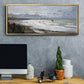 The Beach at Saint Adresse, 1876 - Floater Framed Canvas Print
