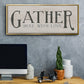 Gather Here With Love - Floater Framed Canvas Print