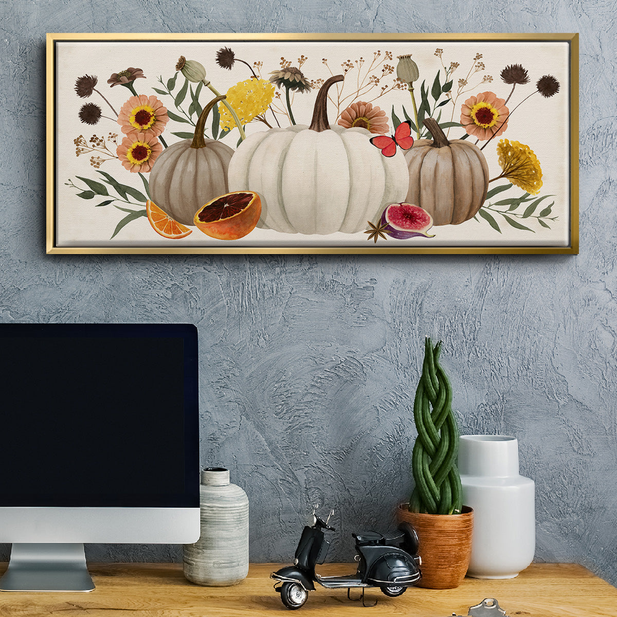 Fall Botanicals - Floater Framed Canvas Print