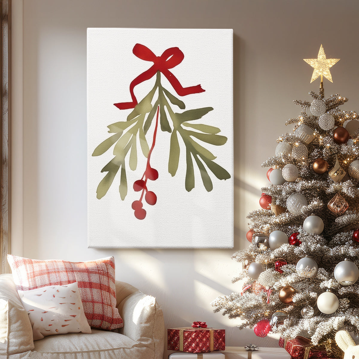 Silver Sleigh Serenade - Canvas Art Print