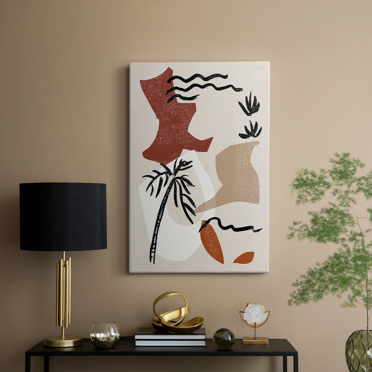 Soft Palms II - Canvas Art Print
