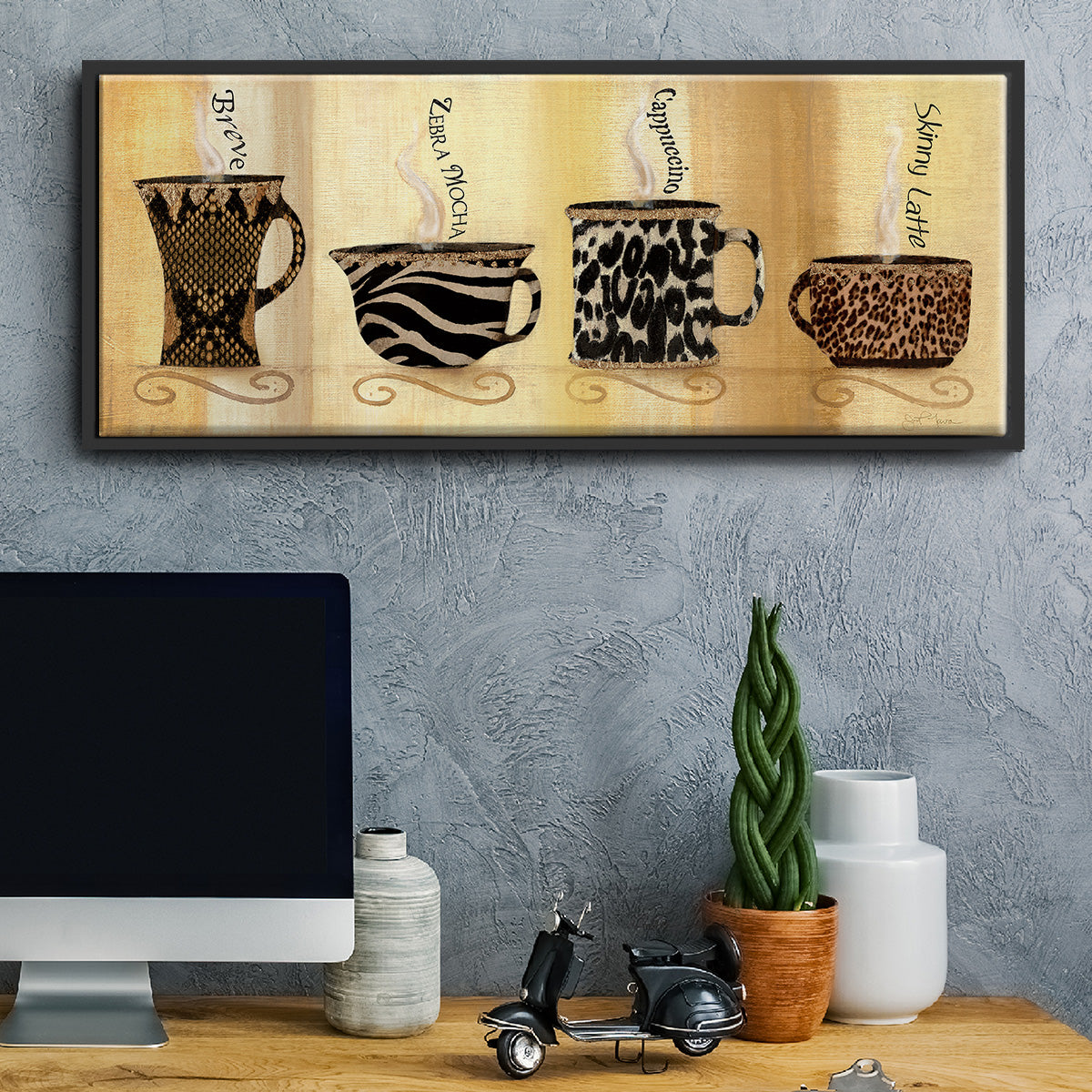 Café Exotica II - Floater Framed Canvas Print