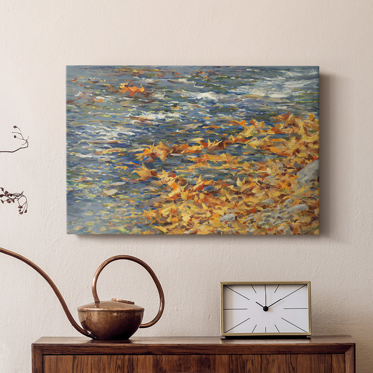 Autumn Creek - Canvas Art Print