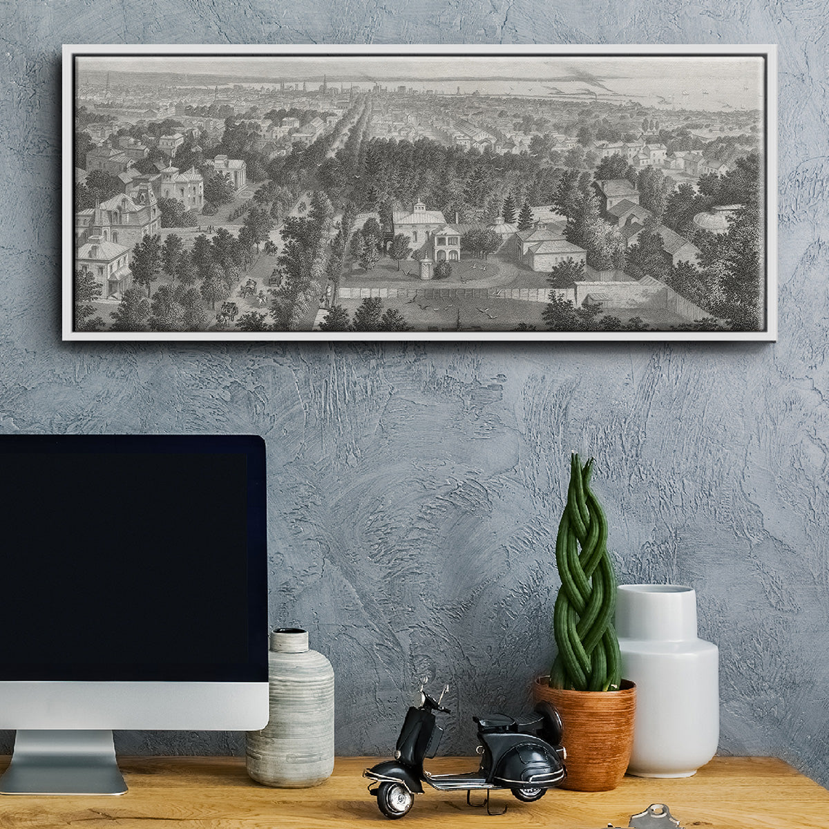 City of Buffalo - Floater Framed Canvas Print