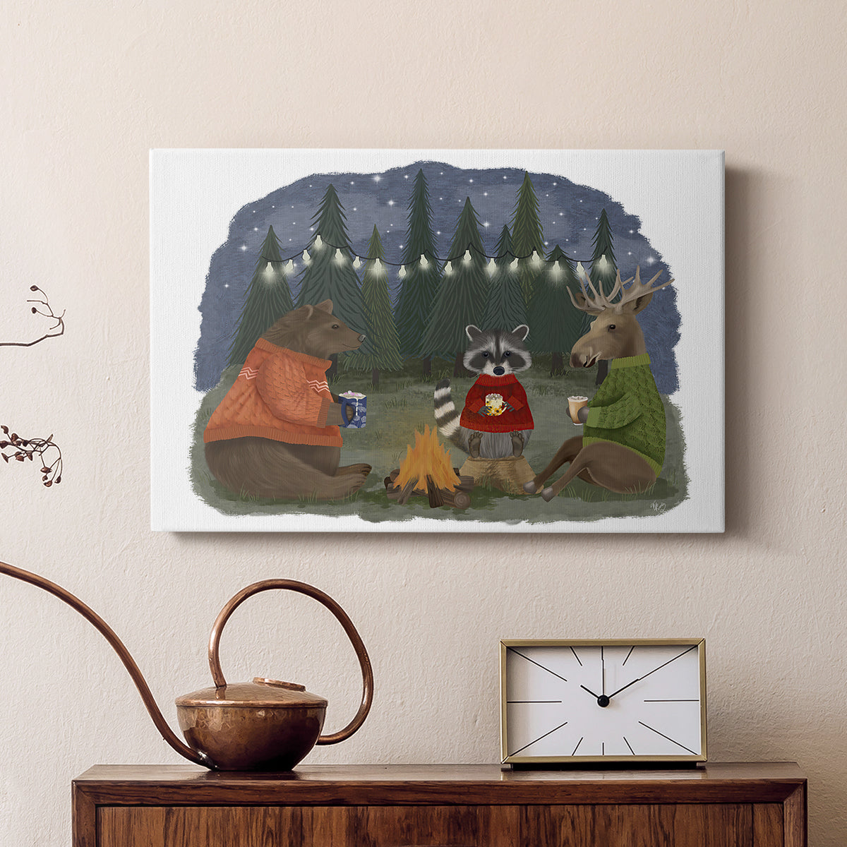 Campfire Hot Chocolate - Canvas Art Print