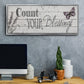 Count Your Blessings - Floater Framed Canvas Print