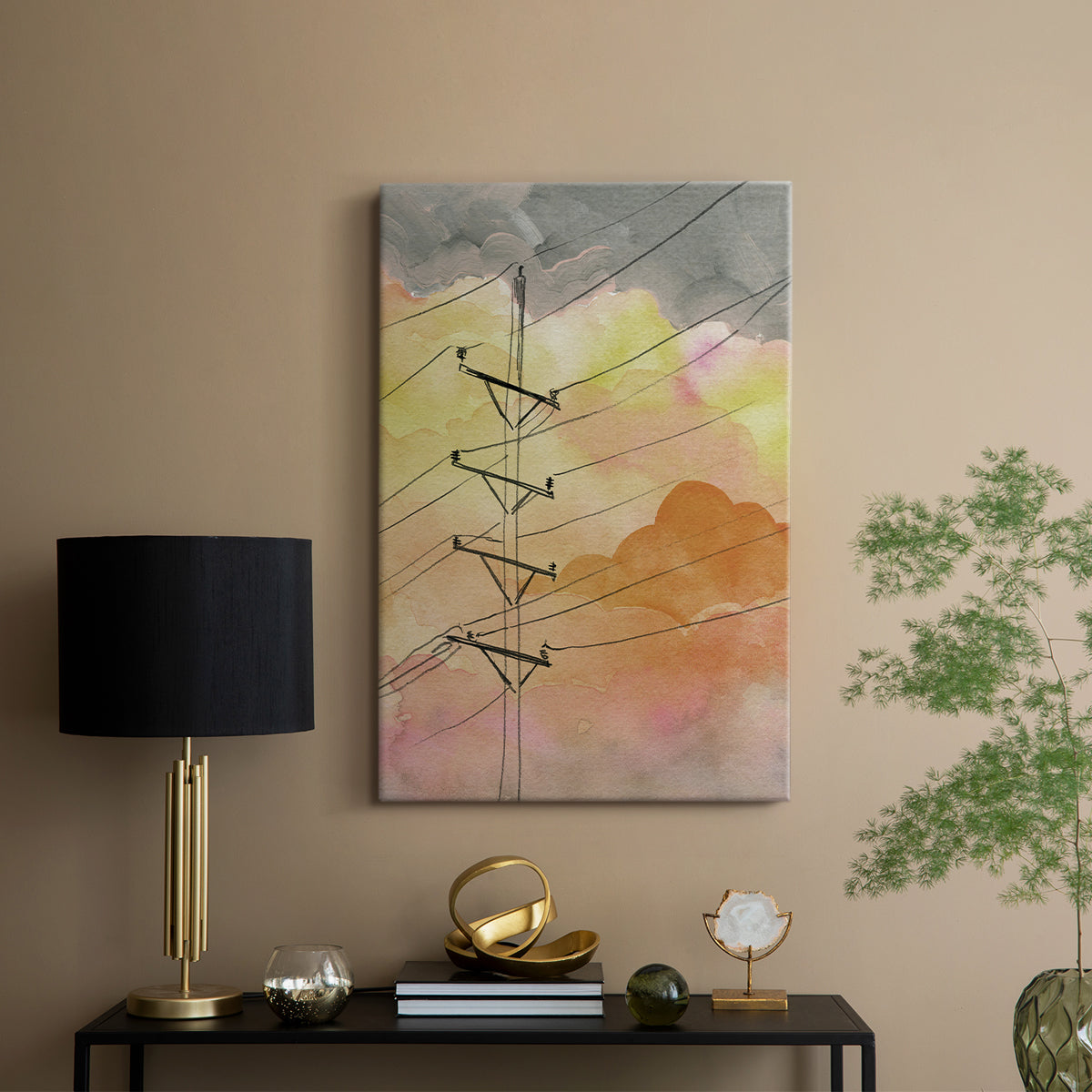 Cloudy Communication I - Canvas Art Print